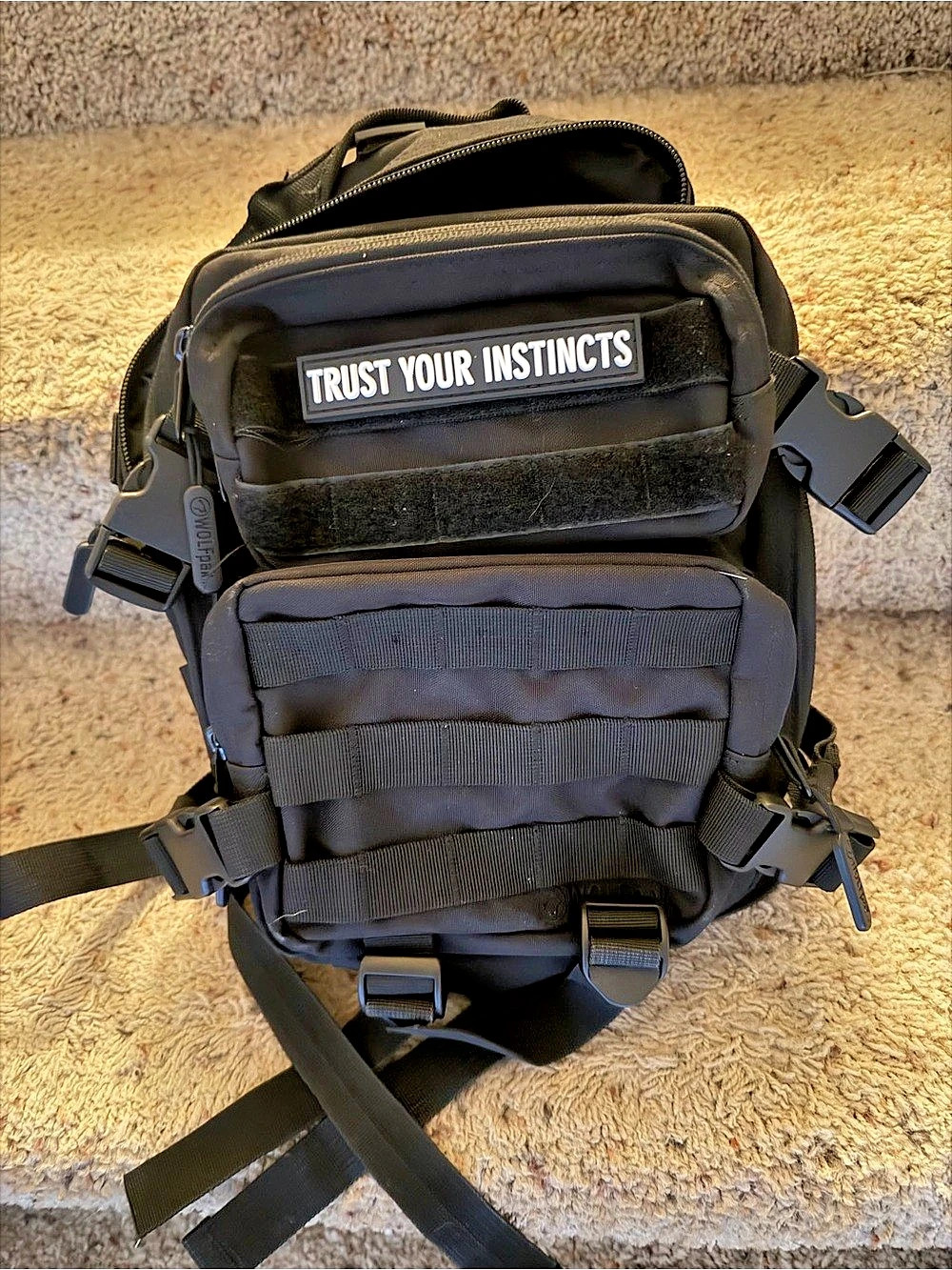WOLFpak 9LMini Tactical Sling Bag Black Backpack
